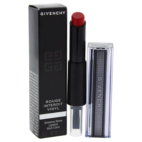 vinyl givenchy|Givenchy rouge interdit color.